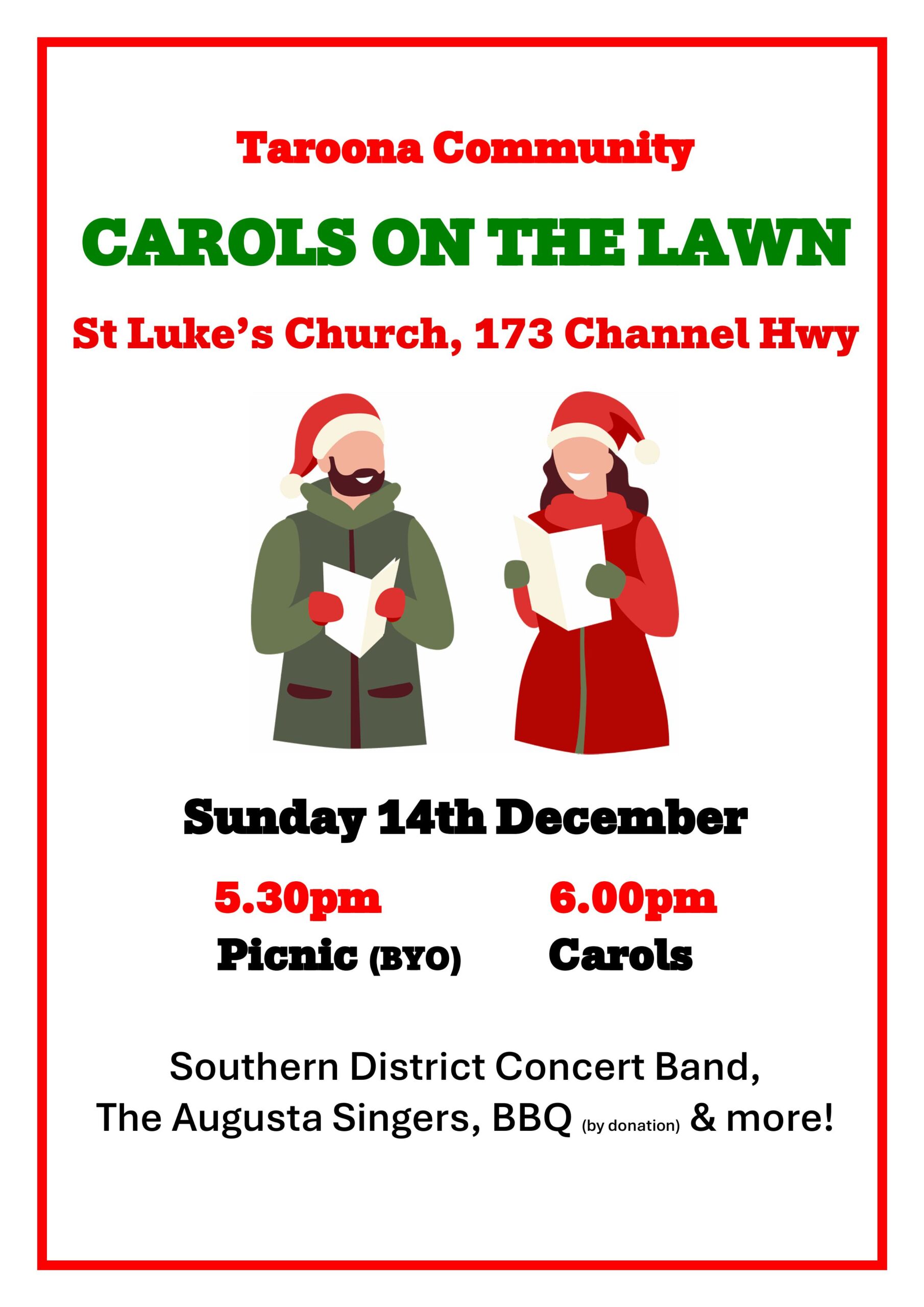 Carols on Lawn 2025 A4 w_frame poster